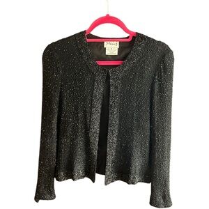 Ste'nay vintage beaded cropped jacket Sz S